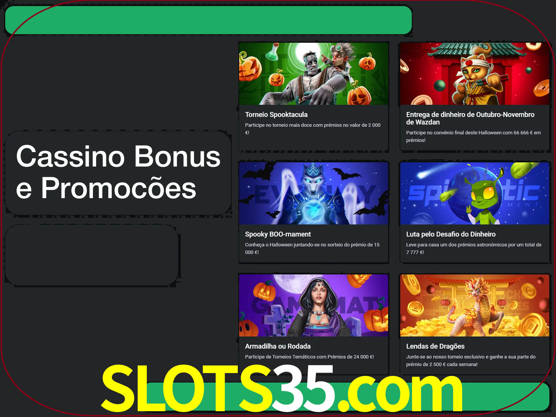 Verifique se há novos bônus de cassino para reivindicar.