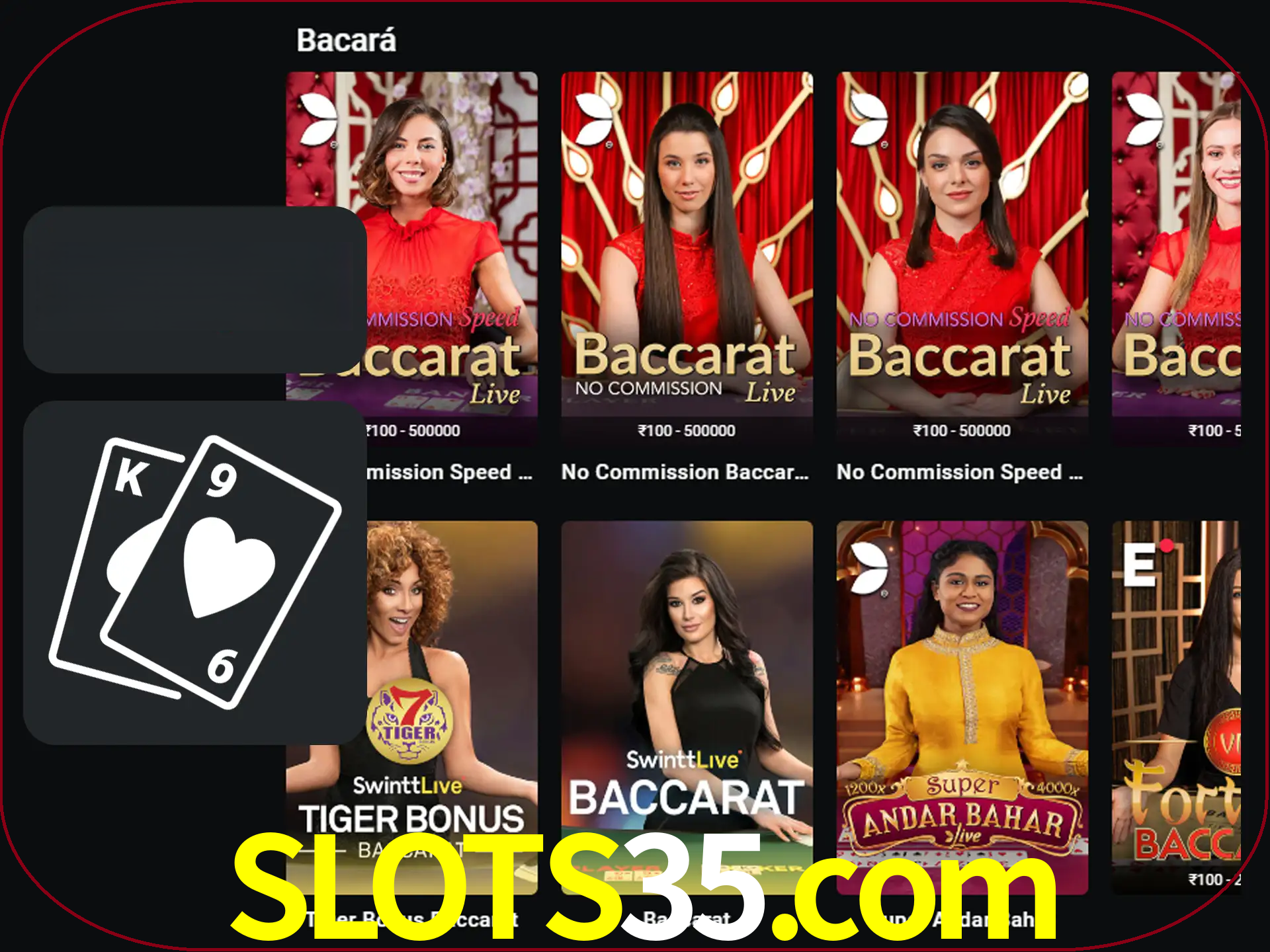Ganhe muito dinheiro jogando jogos de bacará.