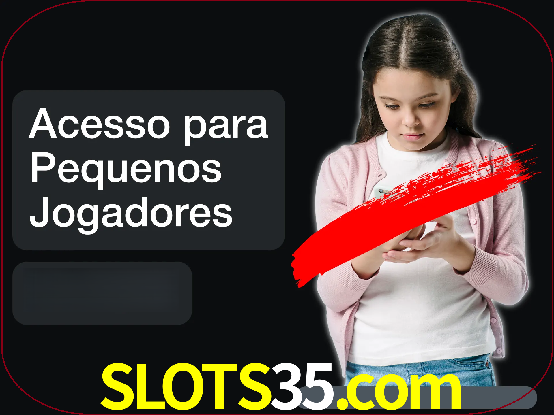 As crianças não podem jogar jogos de cassino.